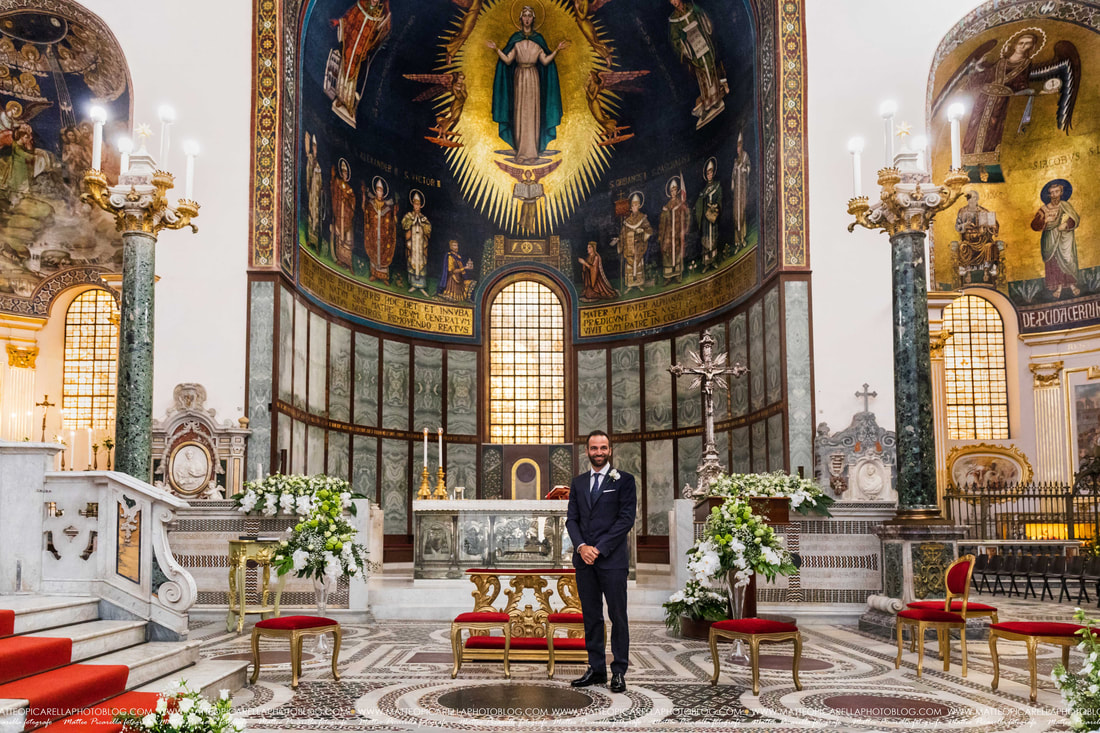 Matteo Picarella-Fotografo di matrimonio Salerno Duomo di Salerno altare sposo