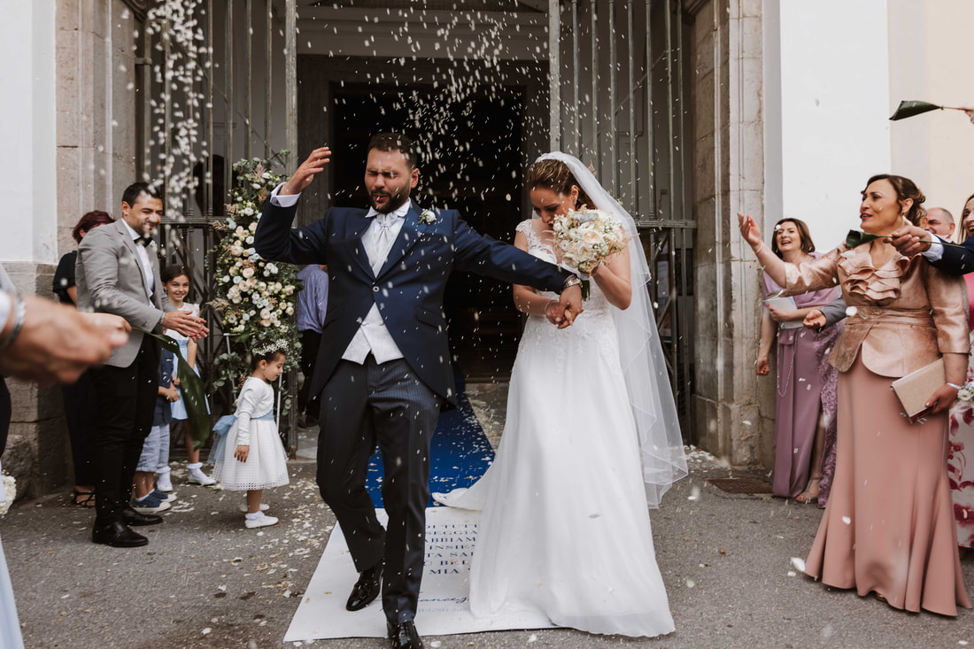 fotografo di matrimonio a Salerno - wedding reportage lancio riso