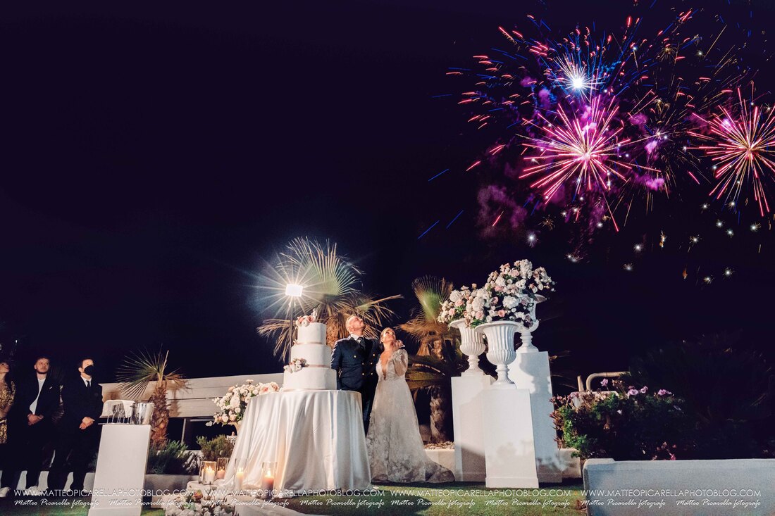 Matrimonio a Maratea Matteo Picarella fotografo  fuochi di artificio